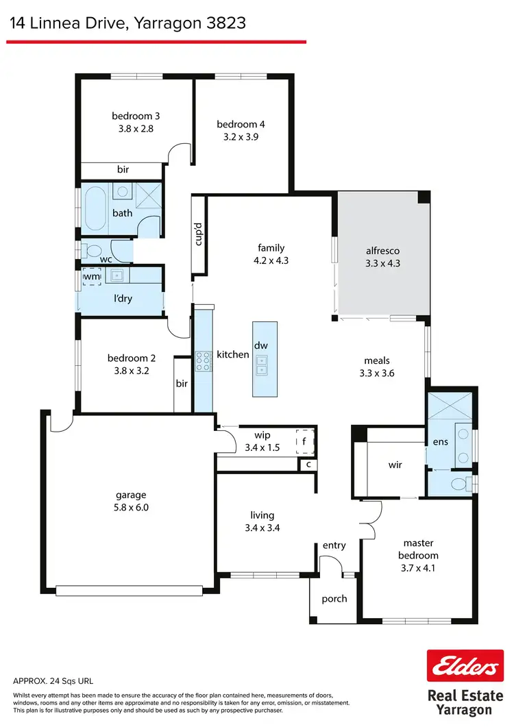 Floorplan of Homely house listing, 14 Linnea Drive, Yarragon VIC 3823