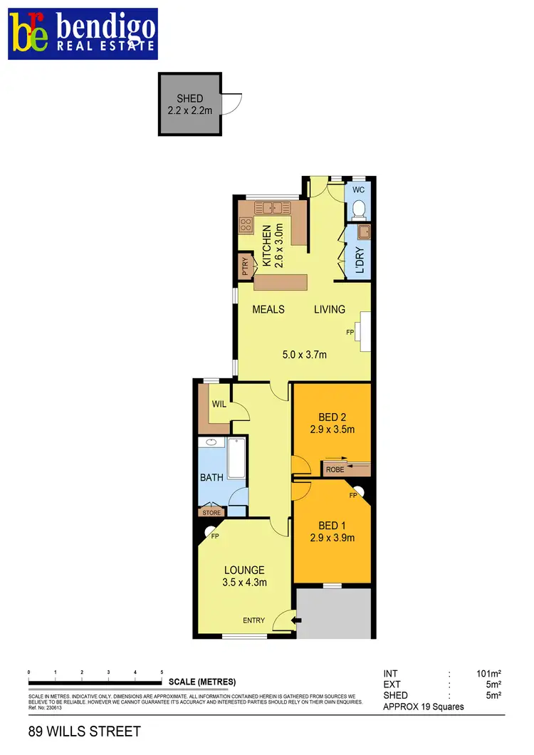 Floorplan of Homely house listing, 89 Wills Street, Bendigo VIC 3550