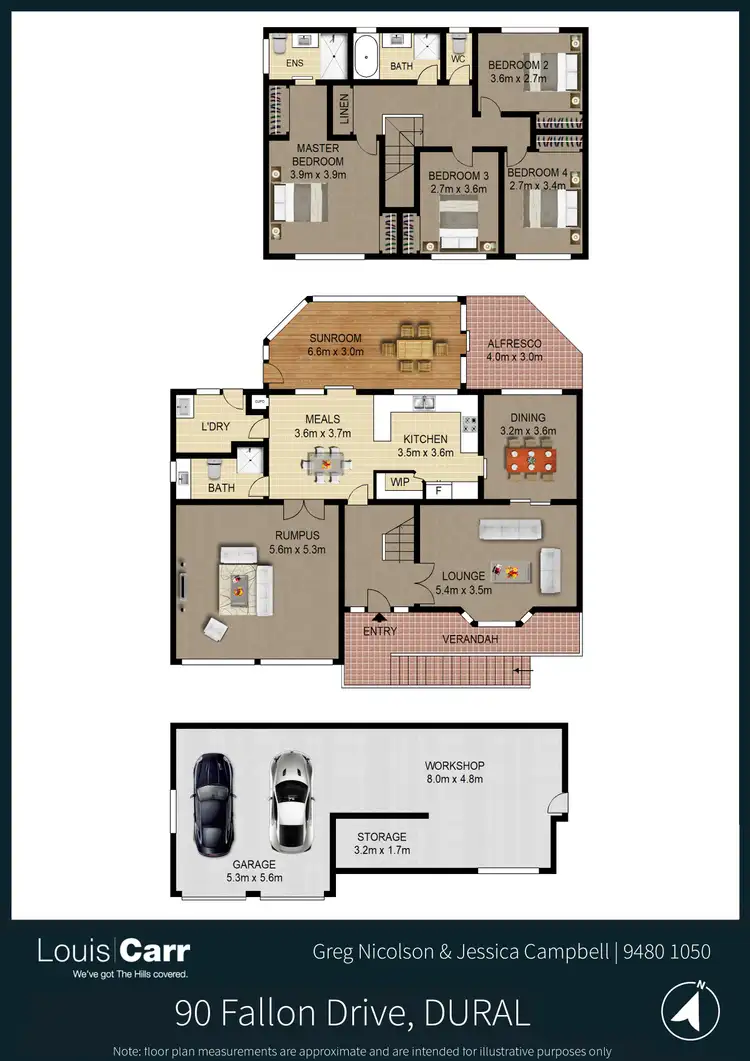 Floorplan of Homely house listing, 90 Fallon Drive, Dural NSW 2158