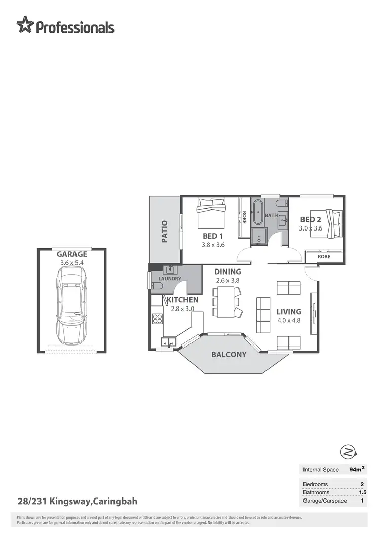 Floorplan of Homely unit listing, 28/231-233 Kingsway, Caringbah NSW 2229