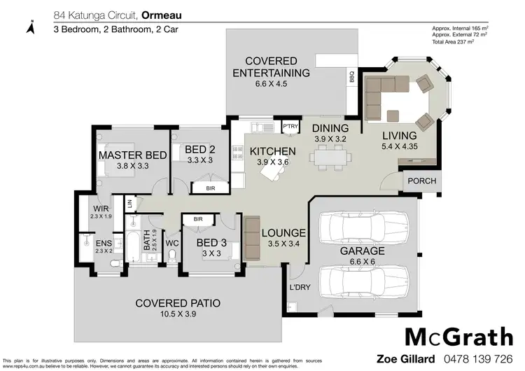 Floorplan of Homely house listing, 84 Katunga Circuit, Ormeau QLD 4208