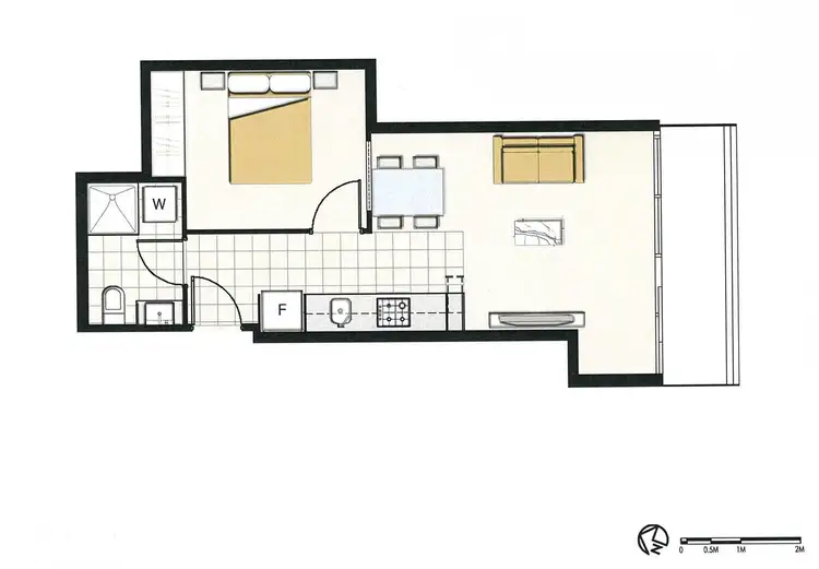 Floorplan of Homely apartment listing, 307/5 Sutherland Place, Melbourne VIC 3000