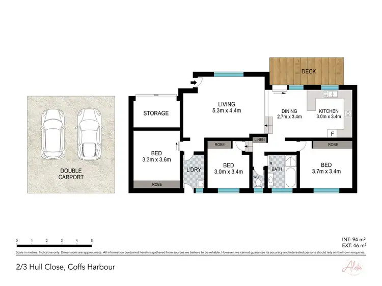 Floorplan of Homely villa listing, 2/3 Hull Close, Coffs Harbour NSW 2450