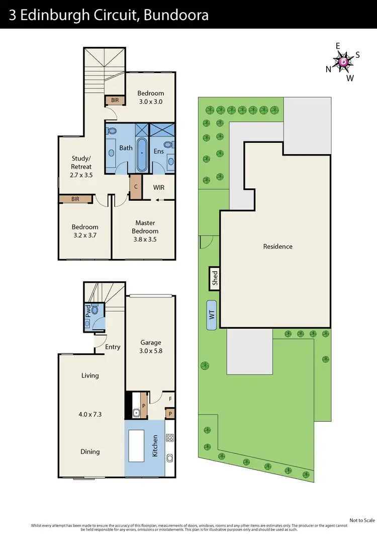 Floorplan of Homely house listing, 3 Edinburgh Circuit, Bundoora VIC 3083