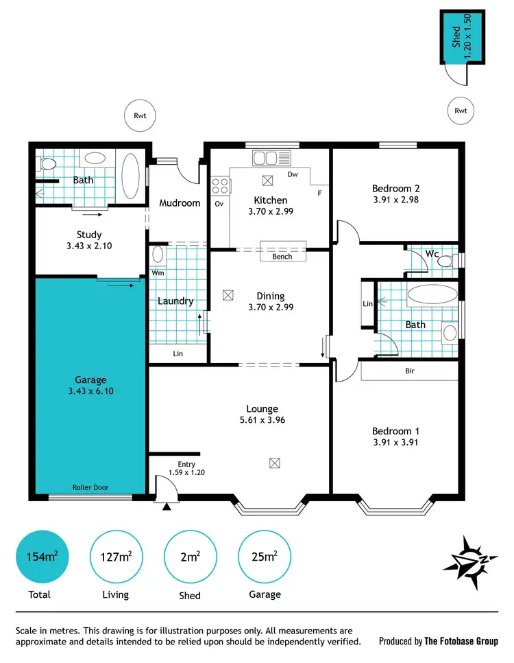 Floorplan of Homely house listing, 1/1 Newland Avenue, Kingston Park SA 5049
