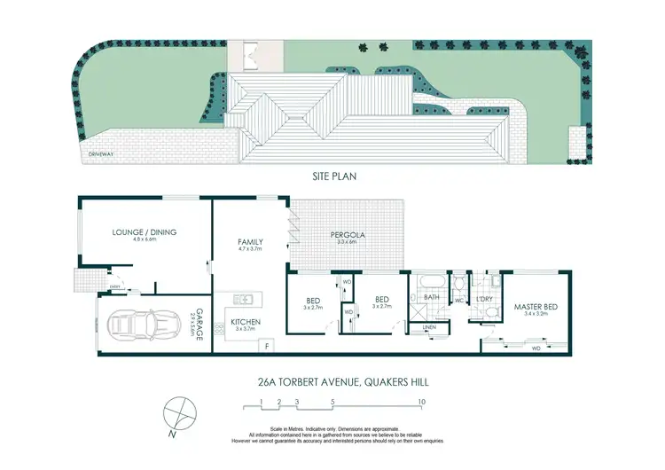 Floorplan of Homely semi-detached listing, 26A Torbert Avenue, Quakers Hill NSW 2763