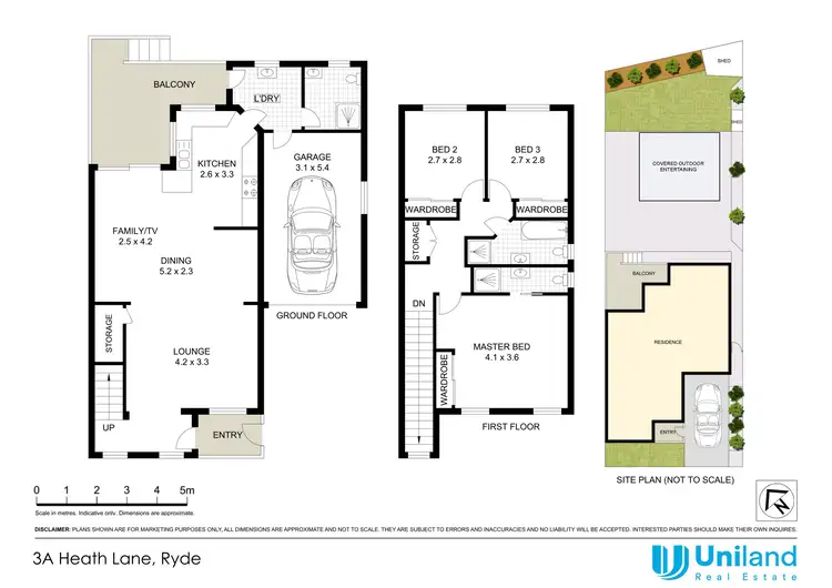 Floorplan of Homely semi-detached listing, 3A Heath Lane, Ryde NSW 2112