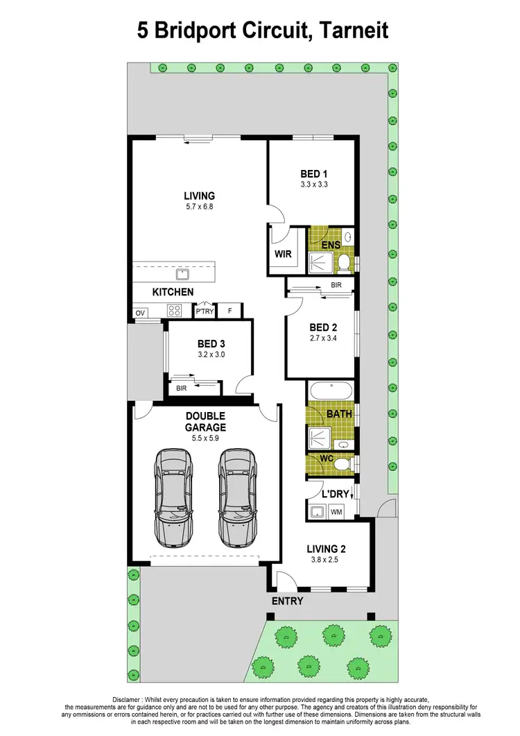 Floorplan of Homely house listing, 5 Bridport Circuit, Tarneit VIC 3029
