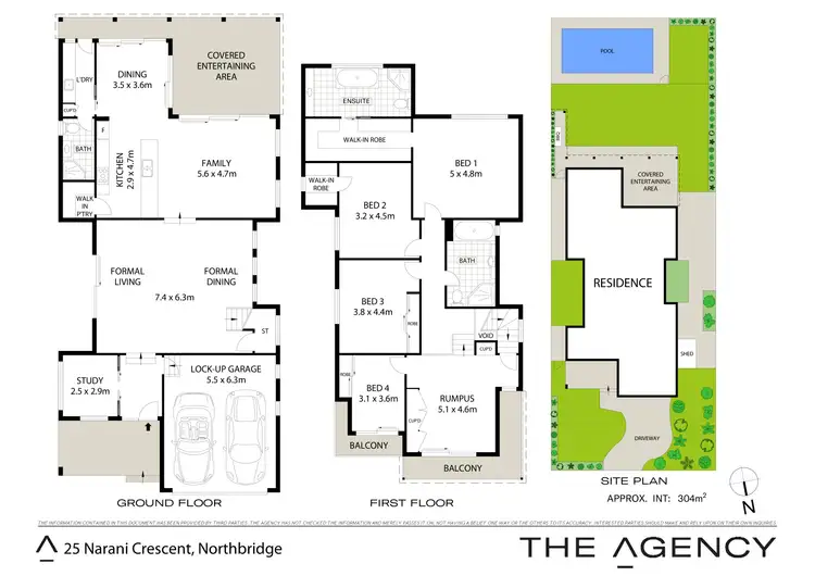 Floorplan of Homely house listing, 25 Narani Crescent, Northbridge NSW 2063