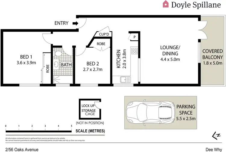 Floorplan of Homely apartment listing, 2/56 Oaks Avenue, Dee Why NSW 2099