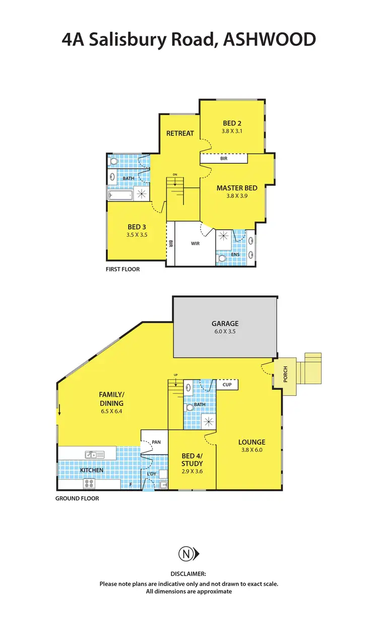 Floorplan of Homely townhouse listing, 4A Salisbury Road, Ashwood VIC 3147