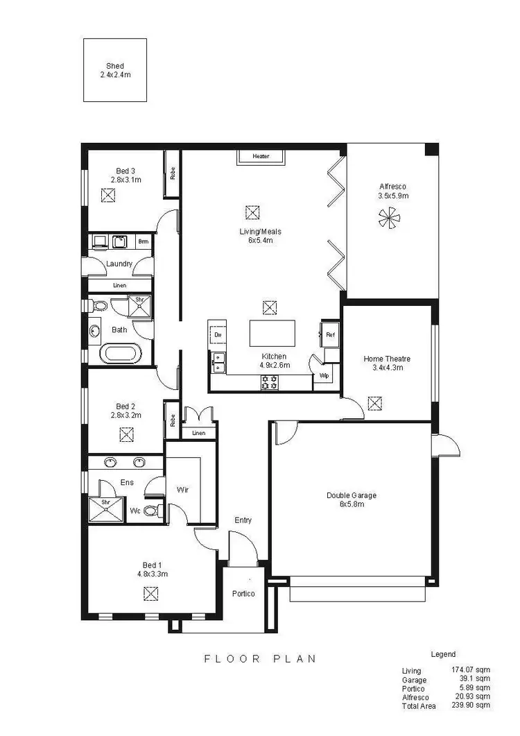 Floorplan of Homely house listing, 6 Fox Avenue, Athelstone SA 5076