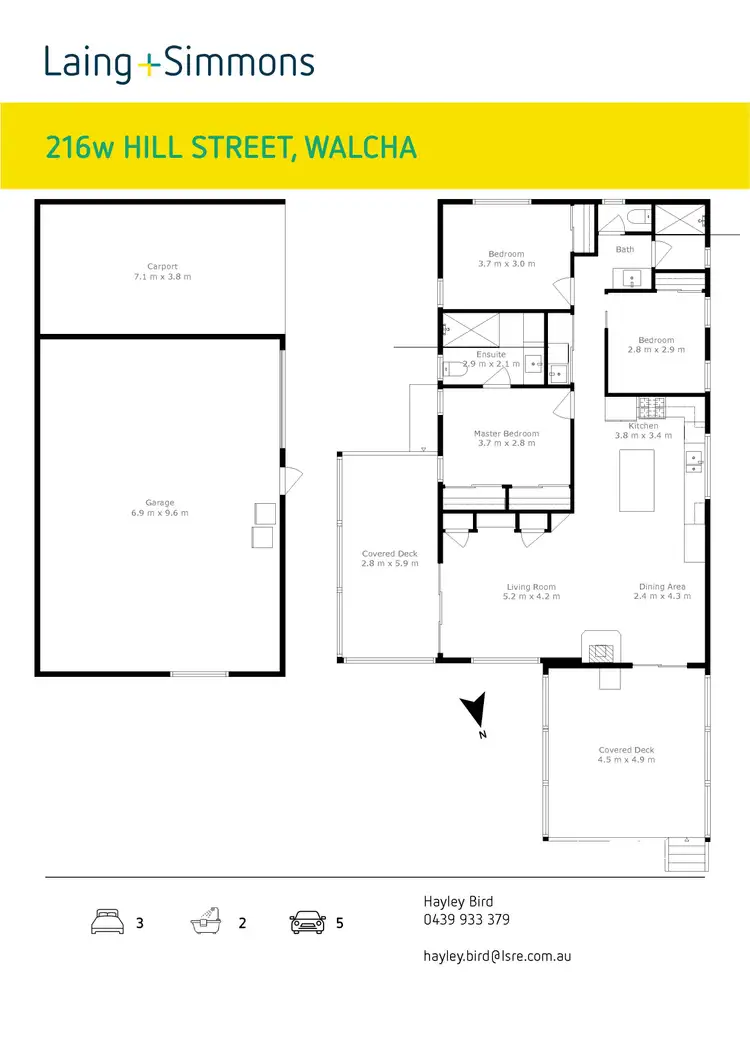 Floorplan of Homely house listing, 216W Hill Street, Walcha NSW 2354