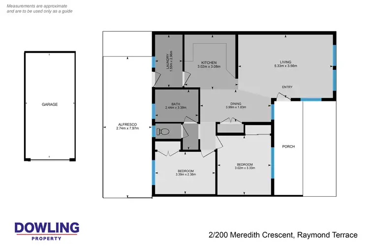 Floorplan of Homely unit listing, 2/200 Meredith Crescent, Raymond Terrace NSW 2324