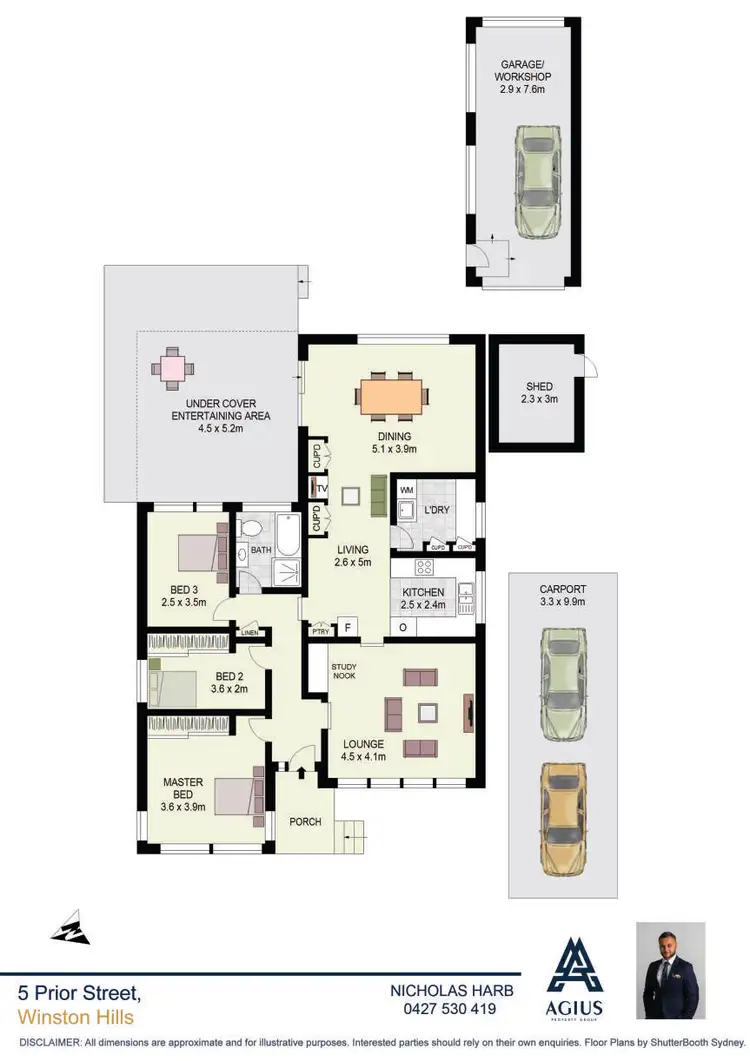 Floorplan of Homely house listing, 5 Prior Street, Winston Hills NSW 2153