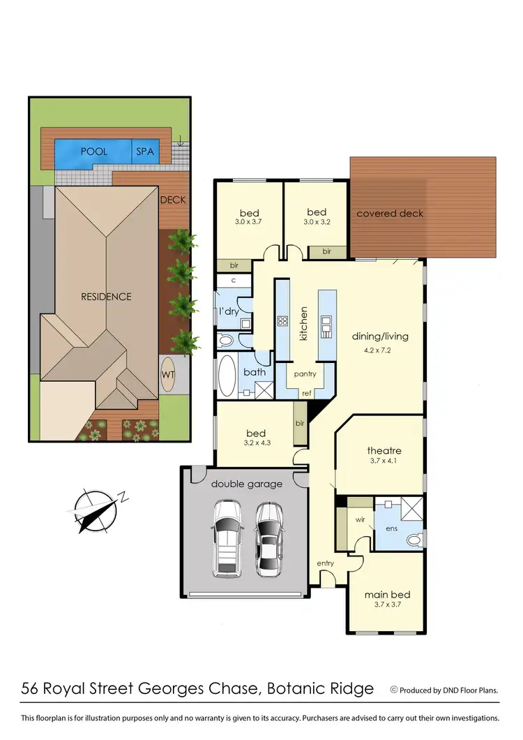 Floorplan of Homely house listing, 56 Royal St Georges Chase, Botanic Ridge VIC 3977