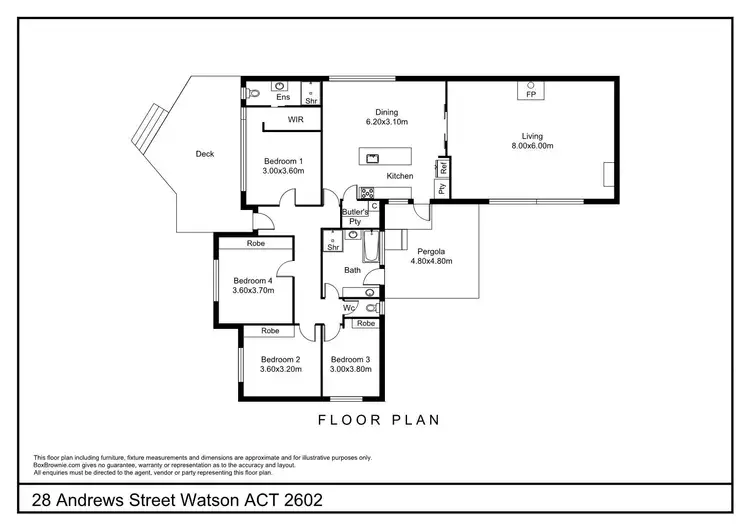 Floorplan of Homely house listing, 28 Andrews Street, Watson ACT 2602