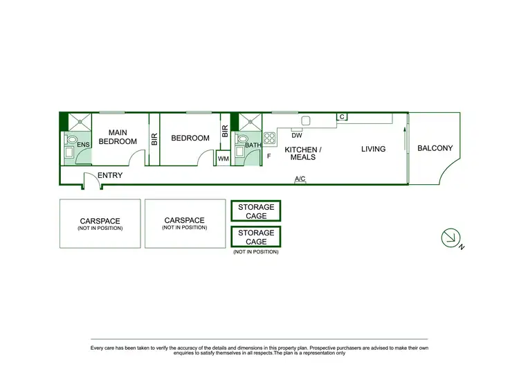 Floorplan of Homely apartment listing, 304/97 Palmerston Crescent, South Melbourne VIC 3205