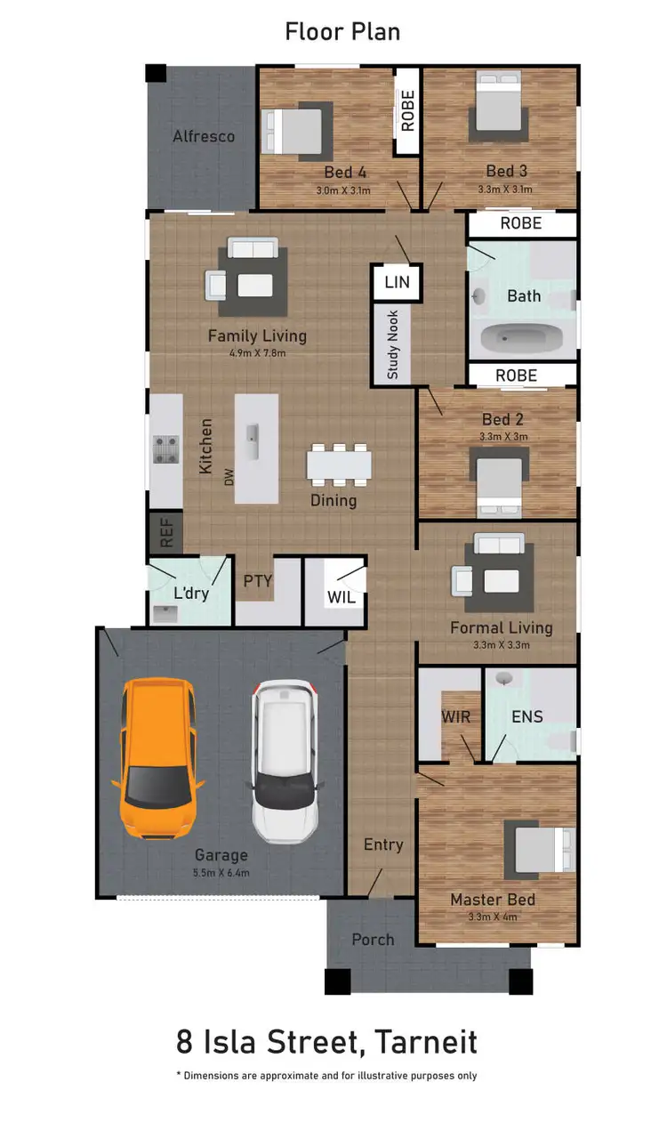Floorplan of Homely house listing, 8 Isla Street, Tarneit VIC 3029