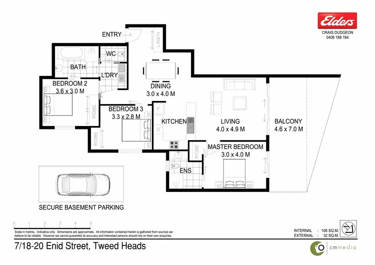 Floorplan of Homely unit listing, 7/18-20 Enid Street, Tweed Heads NSW 2485