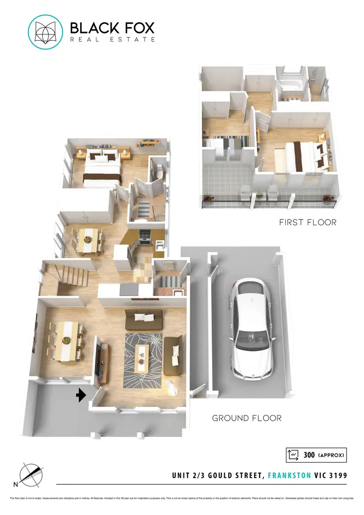 Floorplan of Homely townhouse listing, 2/3 Gould Street, Frankston VIC 3199