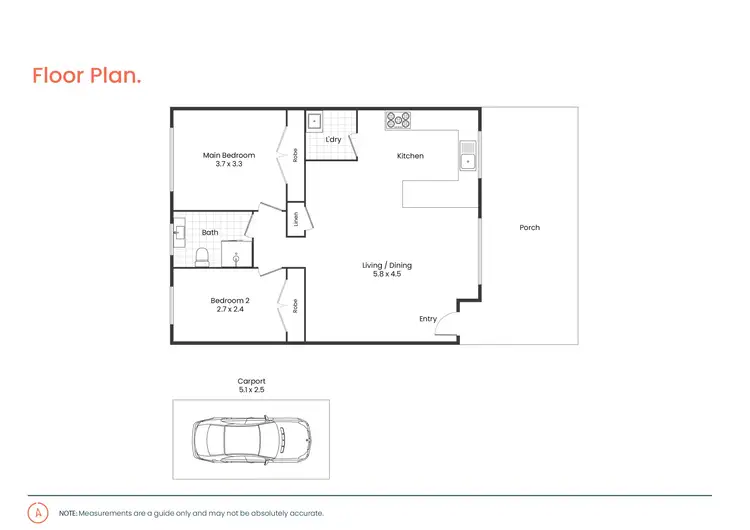 Floorplan of Homely unit listing, 3/28 Houston Avenue, Tenambit NSW 2323