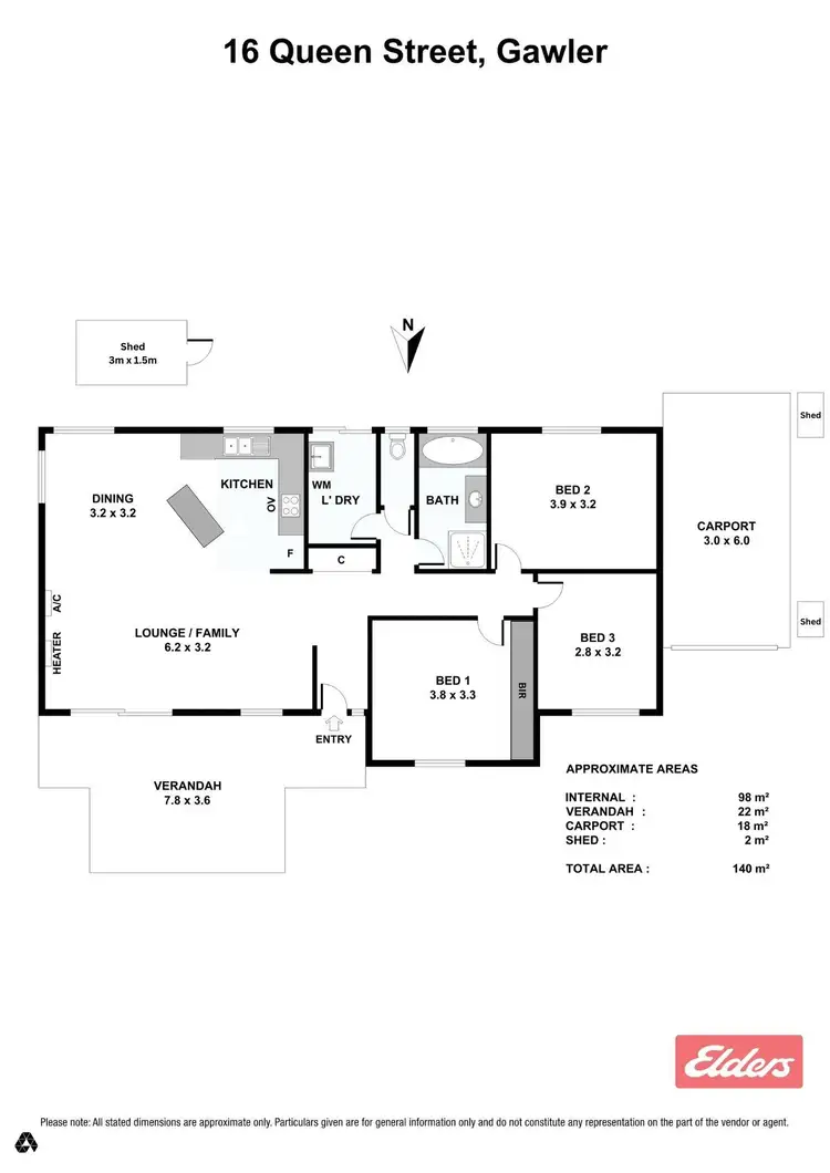 Floorplan of Homely house listing, 16 Queen Street, Gawler SA 5118