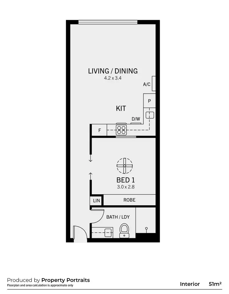 Floorplan of Homely apartment listing, 106/14 Gilbert Street, Adelaide SA 5000
