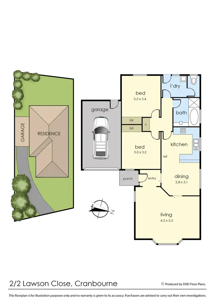 Floorplan of Homely unit listing, 2/2 Lawson Close, Cranbourne VIC 3977