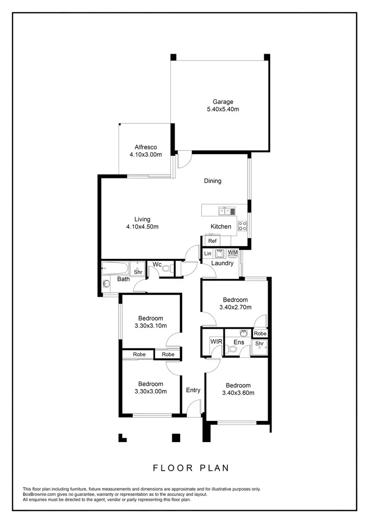 Floorplan of Homely house listing, 58 Addington Loop, Piara Waters WA 6112