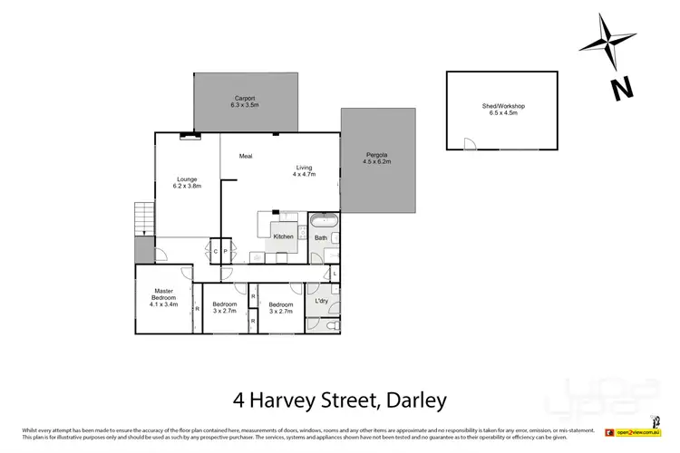 Floorplan of Homely house listing, 4 Harvey Street, Darley VIC 3340