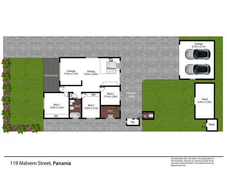 Floorplan of Homely house listing, 119 Malvern Street, Panania NSW 2213