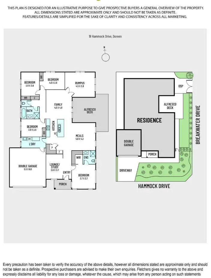 Floorplan of Homely house listing, 19 Hammock Drive, Doreen VIC 3754
