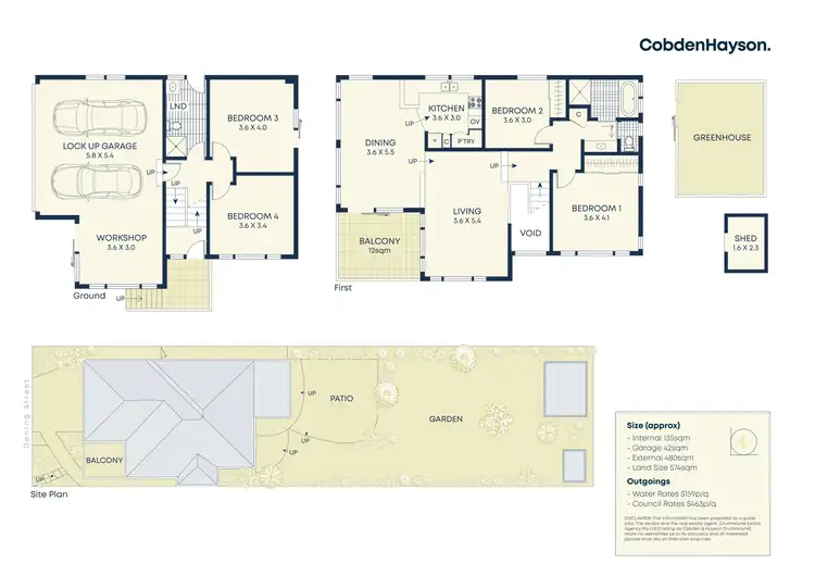Floorplan of Homely house listing, 41 Dening Street, Drummoyne NSW 2047