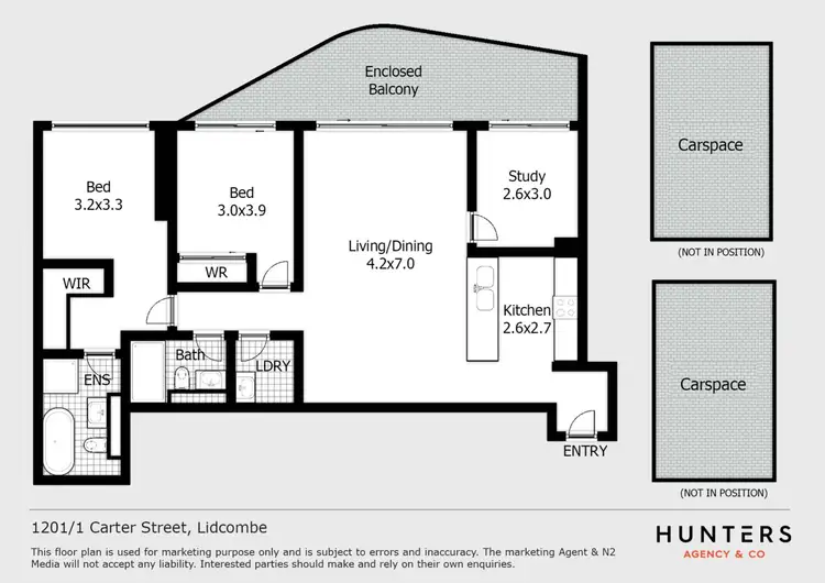 Floorplan of Homely apartment listing, 1201/1 Carter Street, Lidcombe NSW 2141