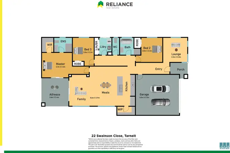 Floorplan of Homely house listing, 22 Swainson Close, Tarneit VIC 3029