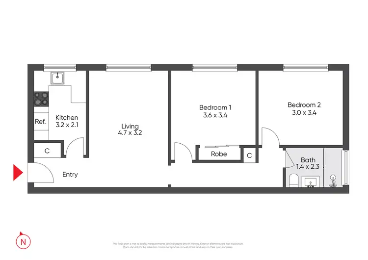 Floorplan of Homely block of units listing, 1-6/3 First Street, West Footscray VIC 3012