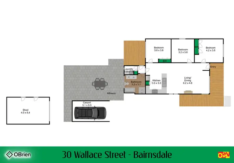 Floorplan of Homely house listing, 30 Wallace Street, Bairnsdale VIC 3875