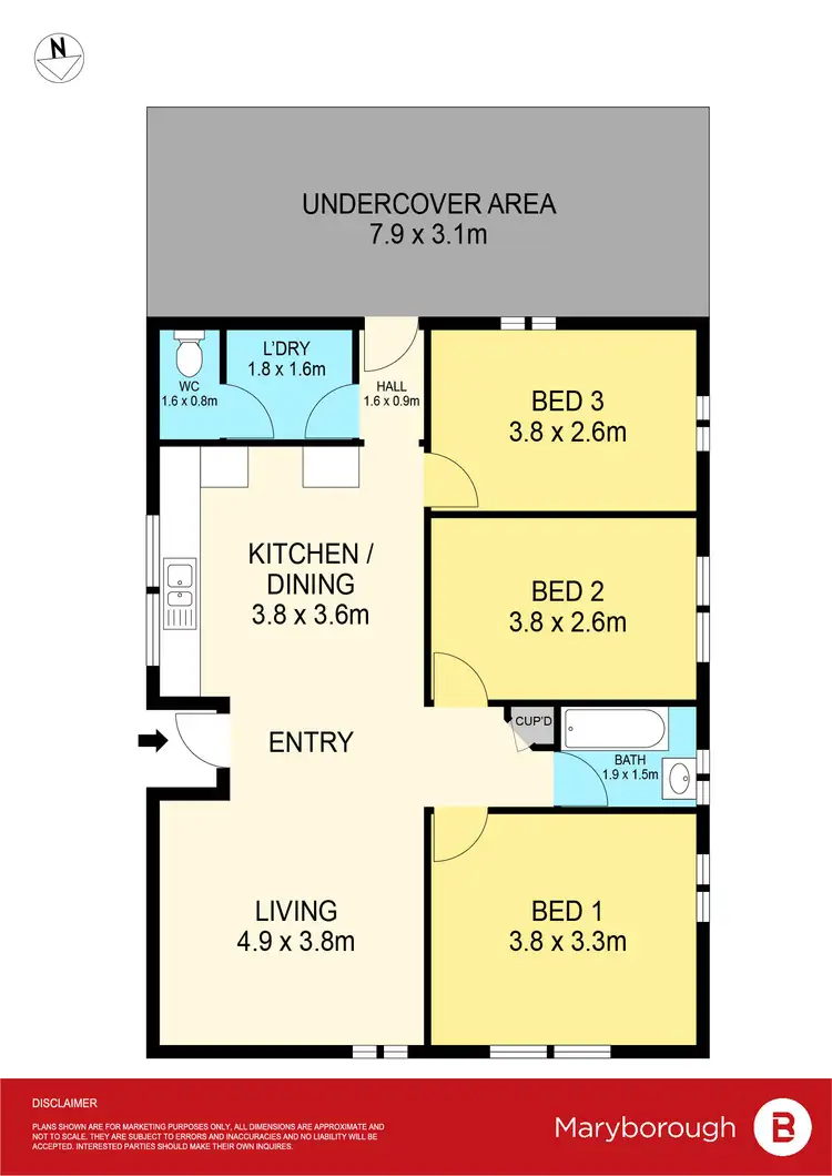Floorplan of Homely house listing, 110 Golden Wattle Drive, Maryborough VIC 3465