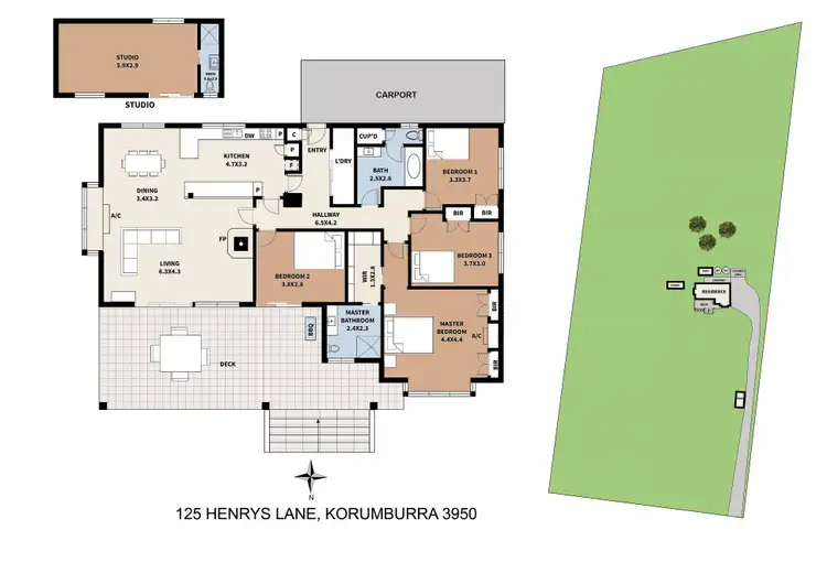 Floorplan of Homely rural property listing, 125 Henrys Lane, Korumburra VIC 3950