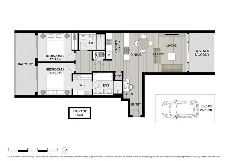 Floorplan of Homely unit listing, 628/26 Baywater Drive, Wentworth Point NSW 2127