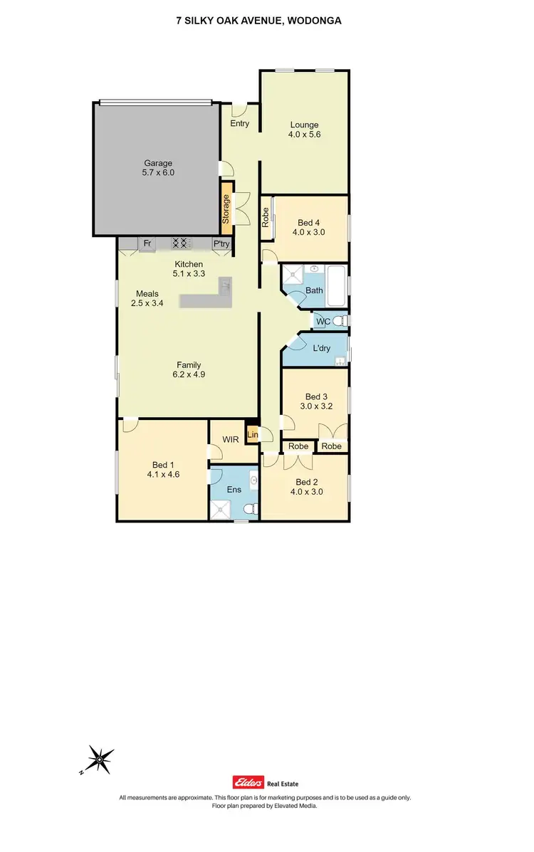 Floorplan of Homely house listing, 7 Silky Oak Avenue, Wodonga VIC 3690