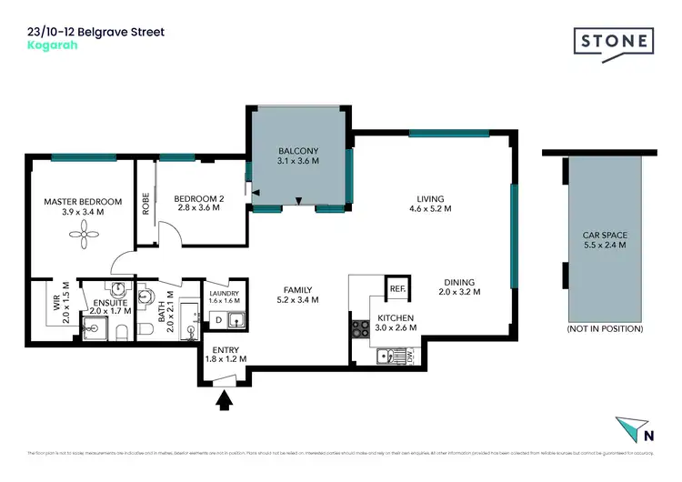 Floorplan of Homely unit listing, 23/10-12 Belgrave Street, Kogarah NSW 2217