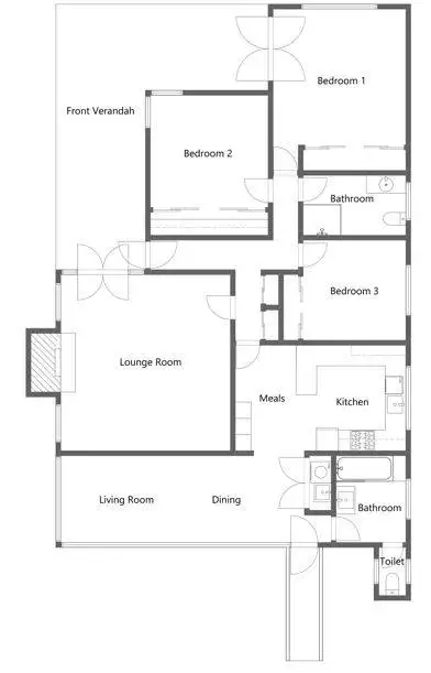 Floorplan of Homely house listing, 263 Fitzroy Street, Dubbo NSW 2830