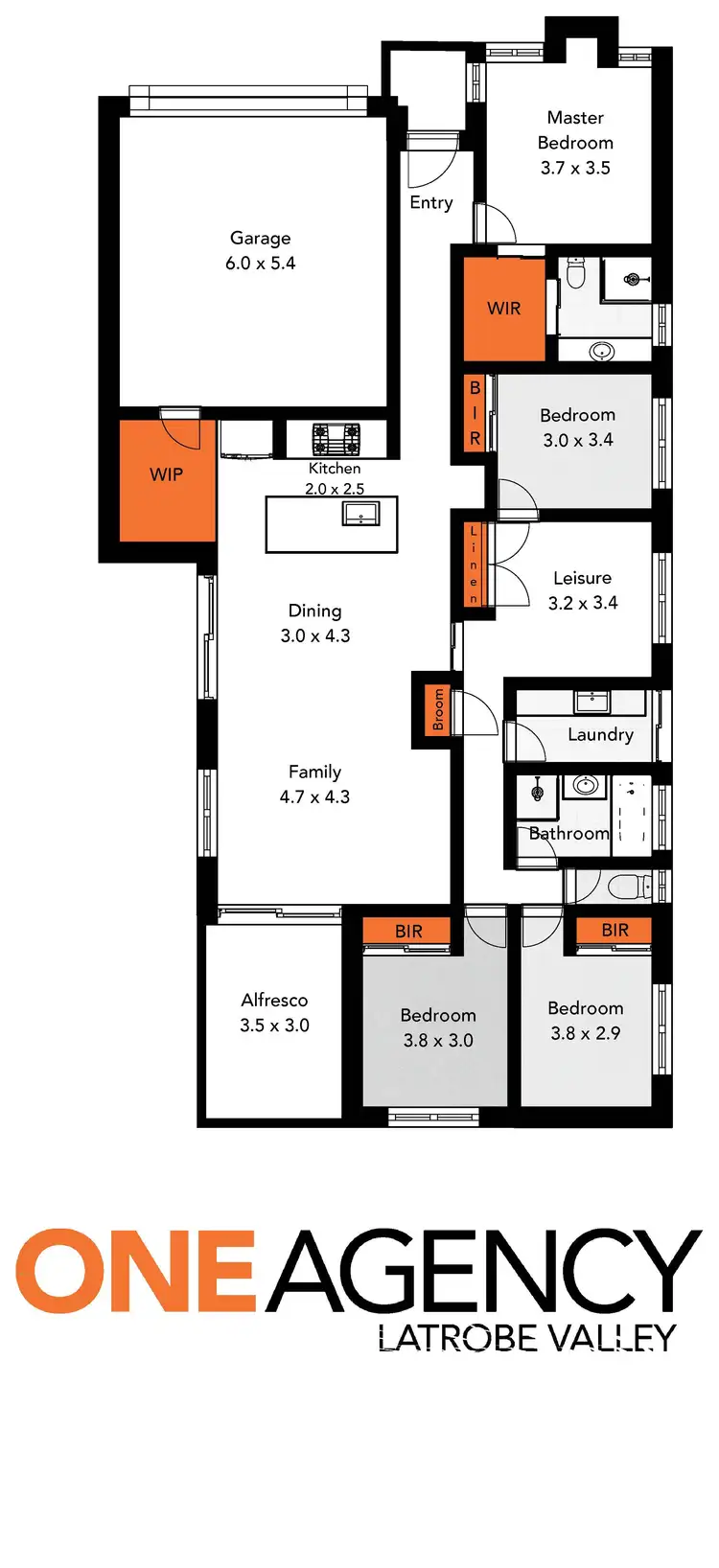 Floorplan of Homely house listing, 15 Friesian Avenue, Traralgon VIC 3844