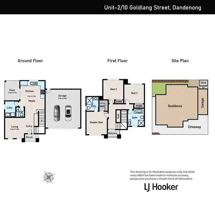 Floorplan of Homely townhouse listing, 2/10 Goldlang Street, Dandenong VIC 3175