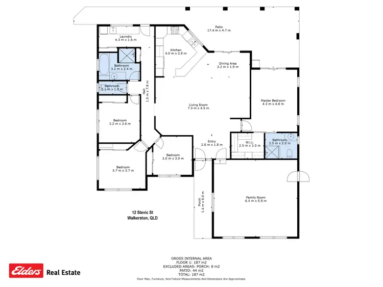Floorplan of Homely house listing, 12 Stevic Street, Walkerston QLD 4751