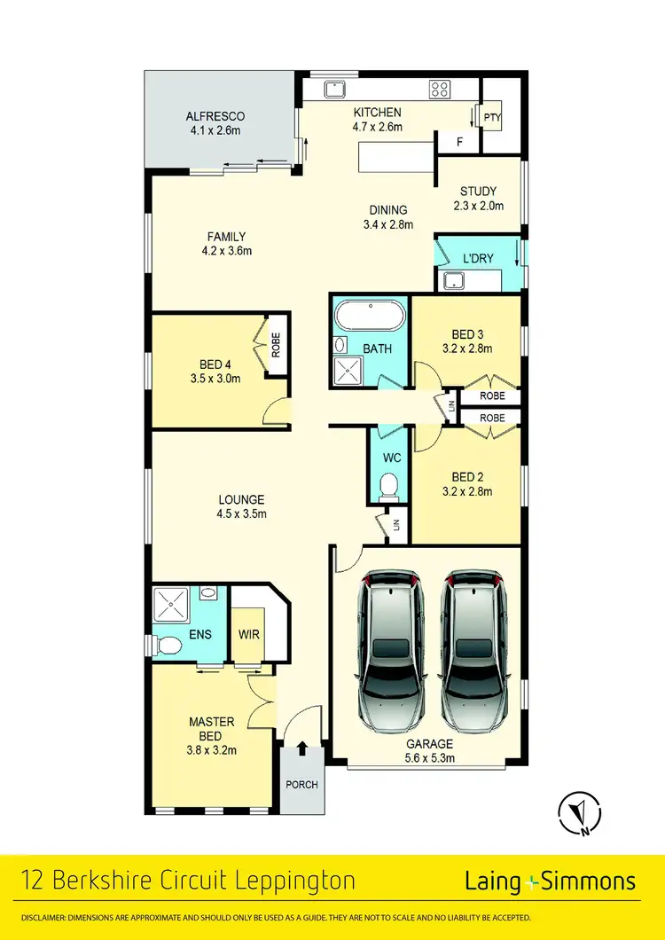 Floorplan of Homely house listing, 12 Berkshire Circuit, Leppington NSW 2179