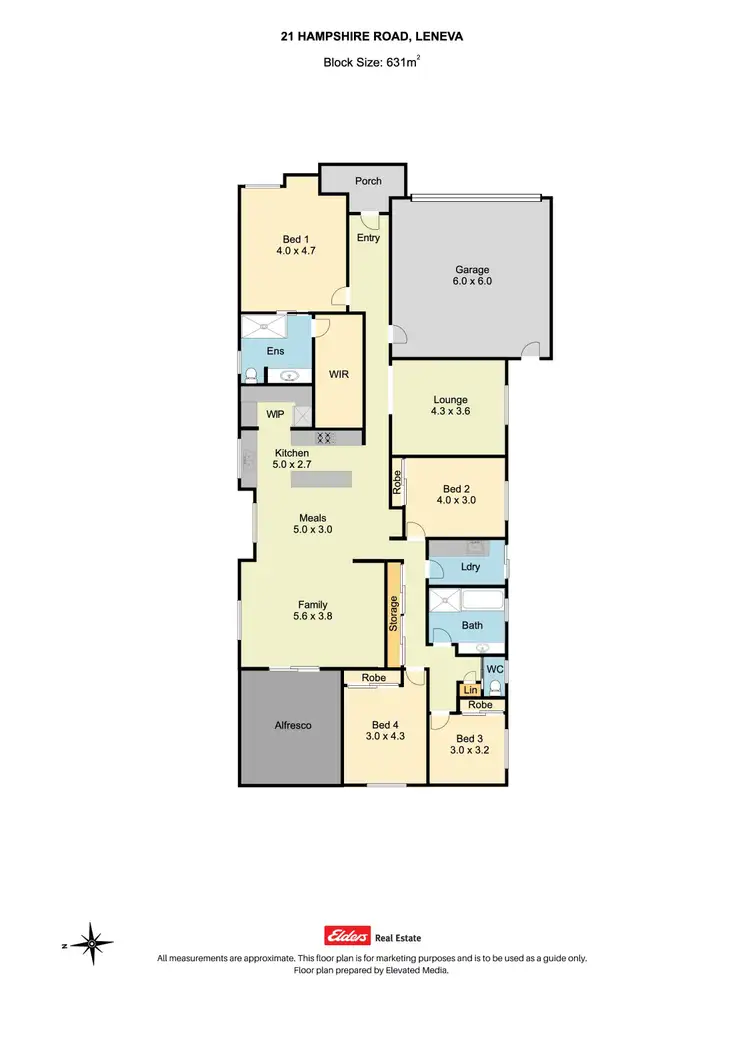 Floorplan of Homely house listing, 21 Hampshire Boulevard, Leneva VIC 3691