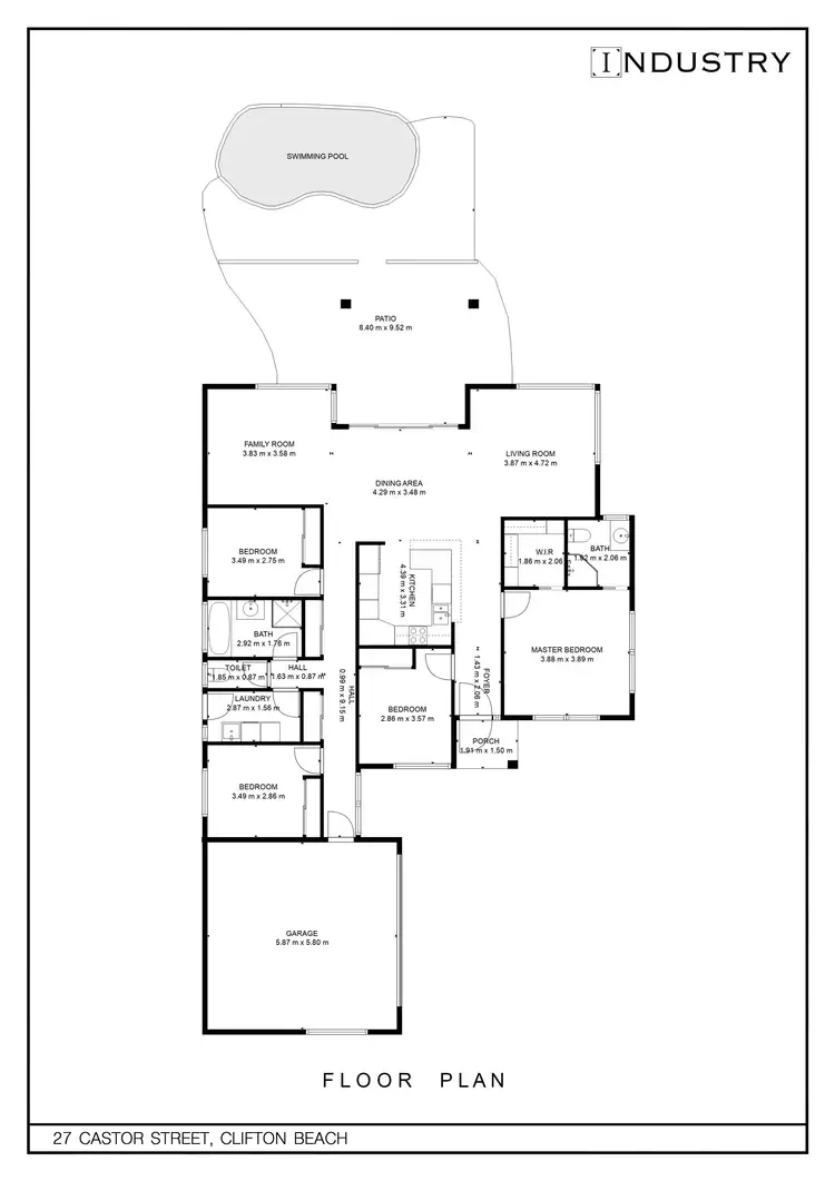 Floorplan of Homely house listing, 27 Castor Street, Clifton Beach QLD 4879
